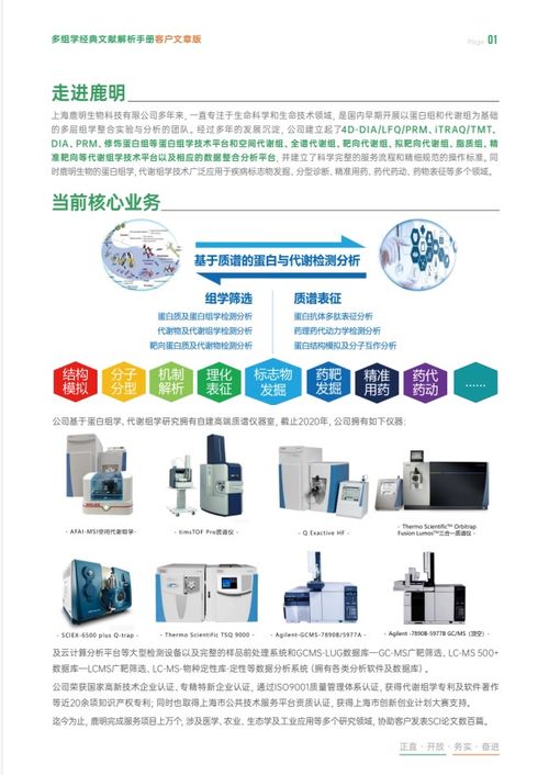 专业多组学手册,包含农学 医学蛋白组学专项研究思路